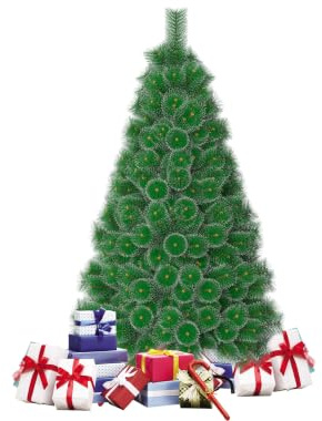 HENGMEI 150cm Artificial Árbol de Navidad Decoración Navideña, Material PVC Aguja de Pino, Verde con Nieve con Soporte en Metal
