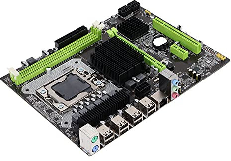 Zunate Desktop-Motherboard, LGA 1366 PCIE 16X-Grafiksteckplatz Desktop-Mainboard für I7/für Xeon, 2 DDR3 DIMM, 4 SATA II Port und PS/2 Port