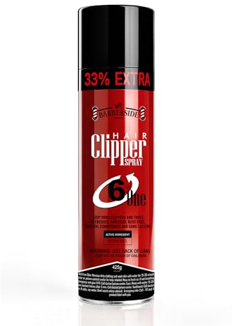 ican Barber Side London Clipper Spray For Hair Clippers, Disinfectant/Lubricates/Anti-rust Formula 500ml Improved Formula.