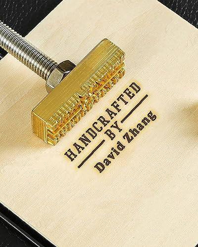 Brandeisen für Holz, personalisierbares Brandeisen für Holz, Logo-Design inklusive Griff, handgefertigt (2,5 x 2,5 cm)