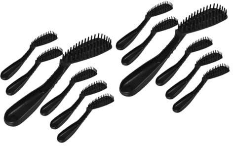 Mikinona 2 Sets Mode Friseurbürste Kreative Haarfärbemittel Kamm Waschbar Wiederverwendbar Friseursalon Werkzeug 6 Stück * 2