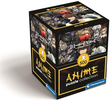 Clementoni Jigsaw Puzzle 500 pieces Cube, Anime Collection Death Note, Puzzle for Adults 14-99 Years, Made in Italy, 35608