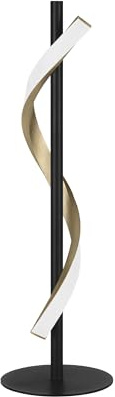 EGLO LED bordslampa Conaprato, designad nattduksbordslampa | justerbar dekorationslampa i svart metall, varmvit-kallvit, höjd 46,5 cm