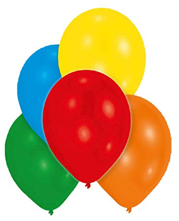 Amscan 9902403 - 10 Latexballons Standard sortiert 27,5 cm / 11, Luftballon