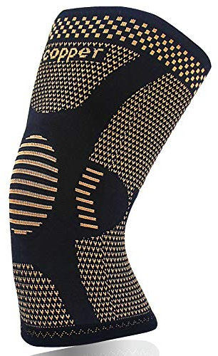 JIUFENTIAN Copper Knee Support for women and men-Compression knee brace for arthritis,knee Pain Relief, Running,Ligament Injury Recovery,Meniscus Pain,Walking sports(4XL Single)