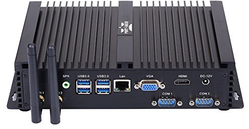Partaker 11th Gen Windows 10 Industrial PC, Fanless Mini Desktop Computer with Intel Core Quad Core CPU i7 1165G7, 16GB RAM, 512GB SSD, 1xNICs, 4xUSB 3.0, 2xCOM RS232, HDMI,VGA,Wi-Fi