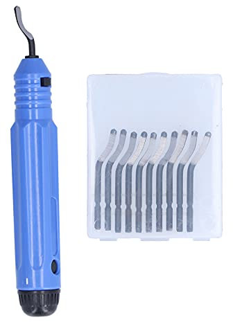 Sbavatore, Sbavatore Per Metallo, Raschietto Rifilatore, Lame per Utensili Sbavatori di Ricambio per Sbavatura, Smussatura per Acciaio, Rame, Alluminio, Legno E Plastica