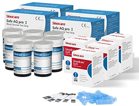 Sinocare Safe AQ pro I Strisce per Glicemia, Monitoraggio Accurato e Affidabile