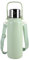 ROADNADO Acero Inoxidable 316 Botellas Aislantes 1,5L Botellas Agua Gran Capacidad con Asa Uso en Exteriores Portátil a Prueba de Fugas Mantiene el Líquido Caliente o Frío Termo Frascos - Verde claro