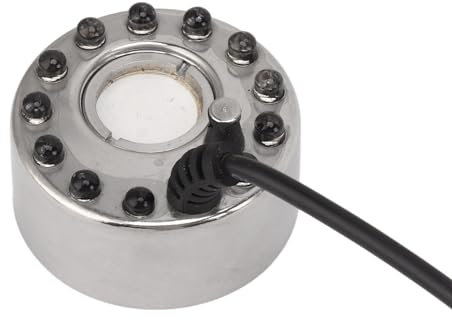 Oumefar Nebelmacher, DV 5V-Schnittstelle, Bunter LED-Nebelmacher für Wasserbrunnen für Aquarien