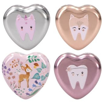 Depesche 12736 Princess Mimi - Blechdöschen, Aufbewahrungs-Dose für Milch-Zähne und andere Kleinigkeiten