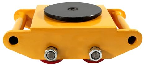 6T Industrial Machine Skates - Heavy Duty Machine Dolly Skate Roller for Smooth and Safe Transport - Machinery Mover with Cap