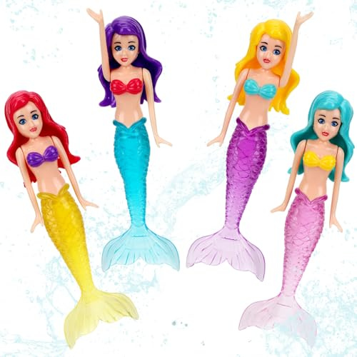 XIHIRCD Juguetes Agua Sirena, Piscina Buceo, Piscina Coloridos para Niños, Niñas, Adolescentes y Adultos (ColorB)
