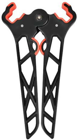DONGKER Archery Bow Stand,Foldable Compound Bow Stand Silicone Wrapping Jaw for Bowhunting Outdoor Hunting Shooting
