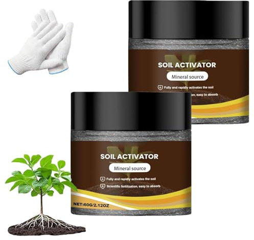 Attivatore biologico per terreno, fertilizzante organico per piante, terriccio e compost per piantine Previene la compattazione e favorisce la radicazione delle piante (2pcs)