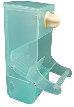 Yunmeryker Anti-scatter Design Bird Feeder and Automatic Weight-operated Feed Bird Feeders for Small Birds, Teal Green