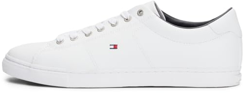 Tommy Hilfiger Essential Leather Sneaker, Sneakers Basses Homme, Blanc (White 100) - Taille 40 EU