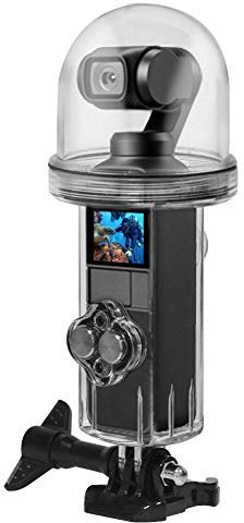 Topiky Camera Waterproof Case, 60m Waterproof Housing Case Diving Protective Shell Cover with Silicone Cover High Light Transmission Diving Cover for Osmo Camera