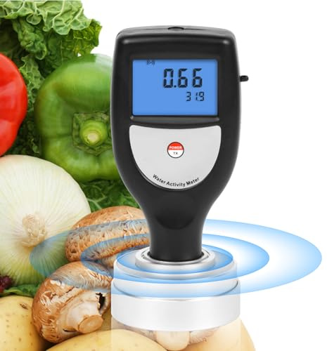 AMTAST Water Activity Meter Portable Water Activity Tester with Software & Bluetooth Data Function Smart Food Water Activity Tester for Jerky Freeze Dried Food, Range 0~1.0aw (Model WA-60AB)