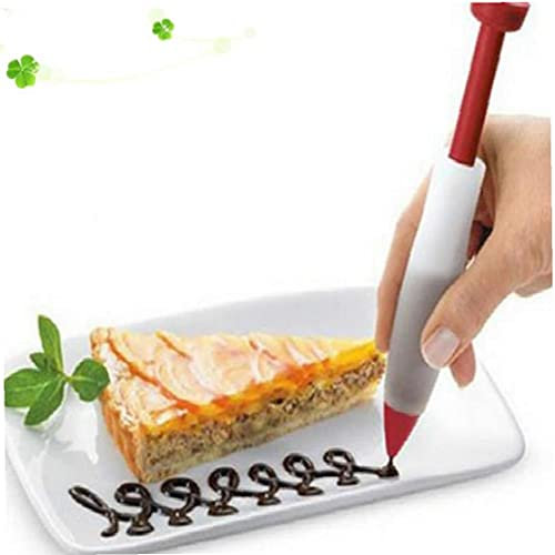 TOSSPER 1pc Crème Au Chocolat Pâtisserie Décoration Seringue Silicone Peinture Pen Gâteau Biscuit De Crème Glacée Stylos Décoration