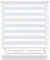 Estor Enrollable de Doble Capa Noche y Día 140x180cm (Ancho x Largo), Persiana Enrollbale para Ventana, Medida de la Tela 137x175cm(Blanco)
