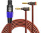 GINTOOYUN Bananenstecker zum Speakon Kabel Doppel Bananenstecker zum Speakon männlichen Lautsprecherkabel für Lautsprecher, Leistungsverstärker, Bühnenmonitore, etc(6.5 FT)