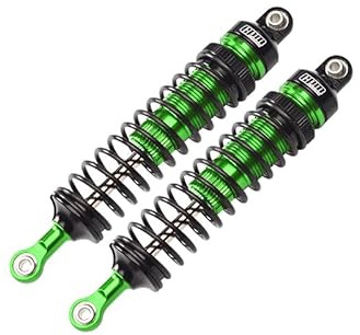 Aluminum 6061-T6 Front Adjustable Spring Dampers (102mm) for LOSI 1/10 Hammer Rey U4 Rock Racer-LOS03030 Upgrades - Green