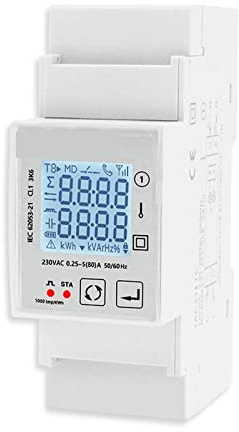 Monitoraggio Energetico Del Contatore Intelligente Smart ZigBee Contatore di Energia Monofase 80A Rail Power Monitor KWh Wattmetro Voltmetro Amperometro 50/60Hz Protezione Da Temporizzazione E Sovracc