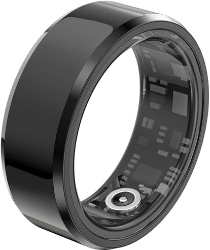 Smart Ring Android Fitness Tracker Bague intelligente pour homme et femme Bague intelligente étanche avec podomètre Suivi du sommeil Bague iOS Smart Workout Fitness Anneau en acier inoxydable