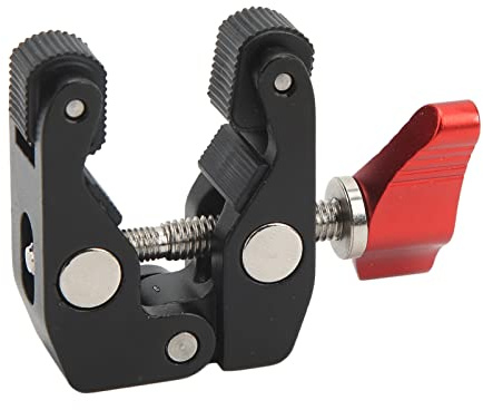 Soporte para Cámara con Súper Abrazadera, Orificios para Tornillos de 3/8, Súper Abrazadera, Gomas Antideslizantes para Rótulas de Bola