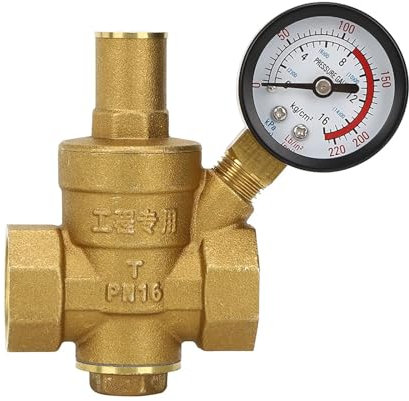Pressure Gauge DN25/DN20/DN15 Brass Adjustable Water Pressure Regulator Reducer Maintain Valves Regulator Valves Industrial Pressure Regulators