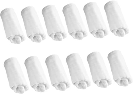 VICASKY 12pcs Baby Muslin Washcloths for Newborns and Toddlers, Breathable Gauze Fabric in Peanut Shape, Easy to Store Reusable Diapers the Go Use