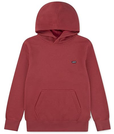 Levi's Felpa con Cappuccio per Bambini con Mini Pipistrello Rossa, Rosso, 10 Anni