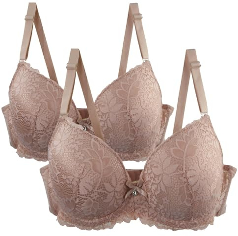 Plus Size Tops Wire Free Top Support Bra Two Cup Sizes Bigger Bra Ribbed Bralette 44H Non Wired for Women Strapless Sports 42E Underwire Women Transparent Back Strap Grey 90E