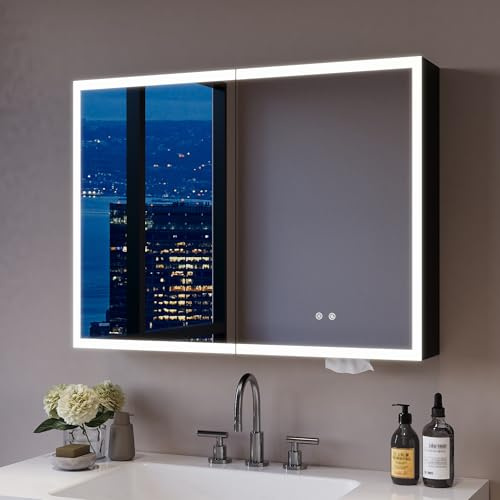 DeerValley Wall Mounted Bathroom Mirror Cabinet LED 800x600mm