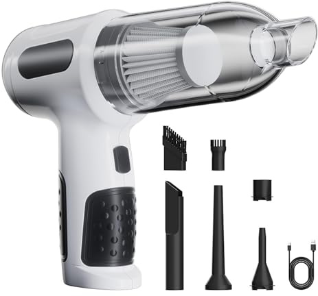 Aspirateur de voiture portable – Appareil de nettoyage de véhicule sans fil, aspirateur-haute puissance | Aspirateur à main de voiture avec conception compacte et légère, pour tapis, canapé-lit,