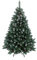 RS Trade HXT 15013 Schneebaum 270 cm Weihnachtsbaum künstlich mit Schnee und Zapfen (Ø ca. 174 cm) ca. 2600 Spitzen, schwer entflammbar, Schnellaufbau Klappsystem, inkl. Christbaum Ständer