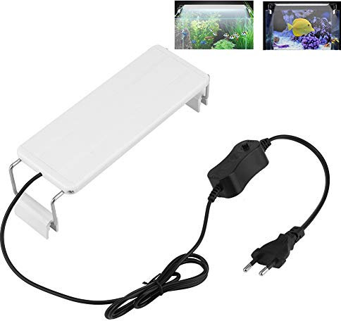 Aquarium Light Clip On, Riuty Aquarium Led Verlichting, LED-Aquarium-Licht, Mini LED-weißes Licht Fisch Clip-On Aquarium Lampe für Zuhause