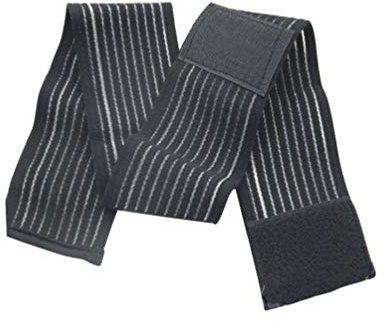 SUPVOX 2 Piezas Rodilleras elásticas Ajustable Vendas para Rodilla Soporte para Tobillo Envuelve para Hombres Mujeres Entrenamiento Gimnasio (Negro)