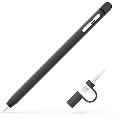 UPPERCASE Designs NimbleSleeve - Premium Apple Pencil 1 Case Sleeve Silicone Protective Holder for iPad Apple Pencil 1st Generation Only (Black)