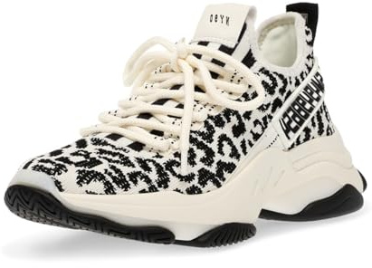 Steve Madden Maxima Platfrom Boyfriend Chunky Lace Up Sneakers Leopard (5.5, Leopard)