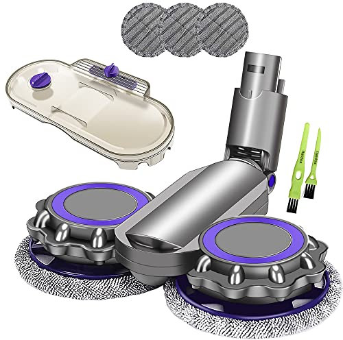 Italdos Cepillo Fregasuelos Cabezal Fregona Compatible para Dyson V6 Animal DC58 DC59 DC61 DC62 DC74 Slim Cepillo Eléctrico Turbo a Rodillo con Cerdas Suaves para Parquet Piso Duro