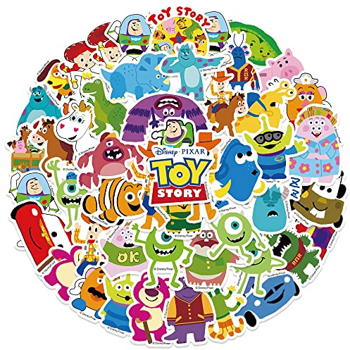 Personajes Pegatinas 50PCS Pegatinas de vinilo para computadora portátil, parachoques, monopatín, botellas de agua, teléfono, pegatinas de anime de dibujos animados para niños adolescentes adultos