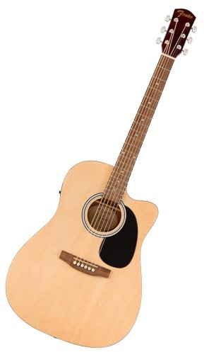 Fender FA-25CE Dreadnought Akustikgitarre, Walnuss Griffbrett, Natur