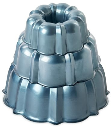 Nordic Ware Formed Bundt, Tiered 3-Piece Set, Twilight Blue