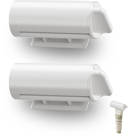 FISH DRAGATE 2 Pièces presse tube dentifrice,Distributeur de Dentifrice,Tubes de Dentifrice Rotatifs,accessoires salle de bain,pour Dentifrice, Crèmes, Cosmétiques,Peintures