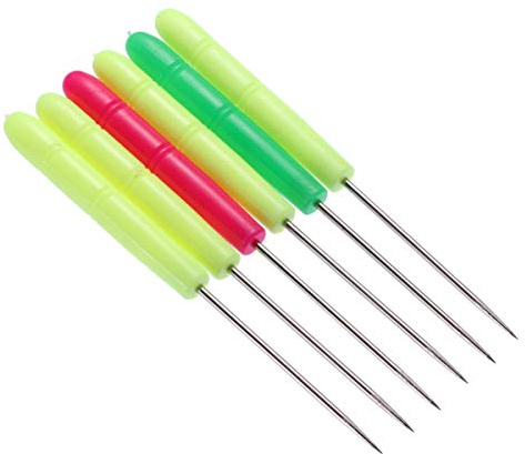 SEWOART 6pcs Scriber Needle Tool for Needle Modelling Cake Decorating Slotted Quilling Paper Tool Plastic Awl Easy to Use Lightweight Random Color