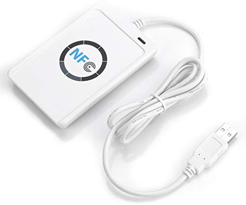 NFC läsare, NFC kortläsare skrivare kontaktlös kortläsare USB ACR122U Smart NFC kortläsare, stöder ISO 14443 typ A och B NFC (ISO/IEC 18092)