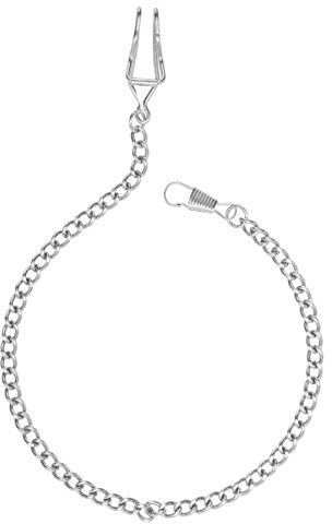 NICERIO Llavero de cadena de reloj de bolsillo plateado plata clásico