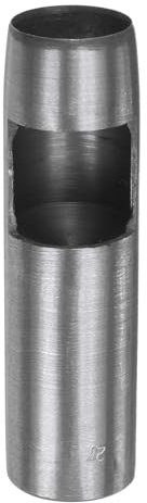 QUARKZMAN Locheisen für Leder 27mm Rundlochwerkzeug für Gürtelstanzer Kohlenstoffstahl Einzelstanze für Uhrenarmbänder Schneiden von Lederhandwerk Gummi Papier Kunstweiches Material